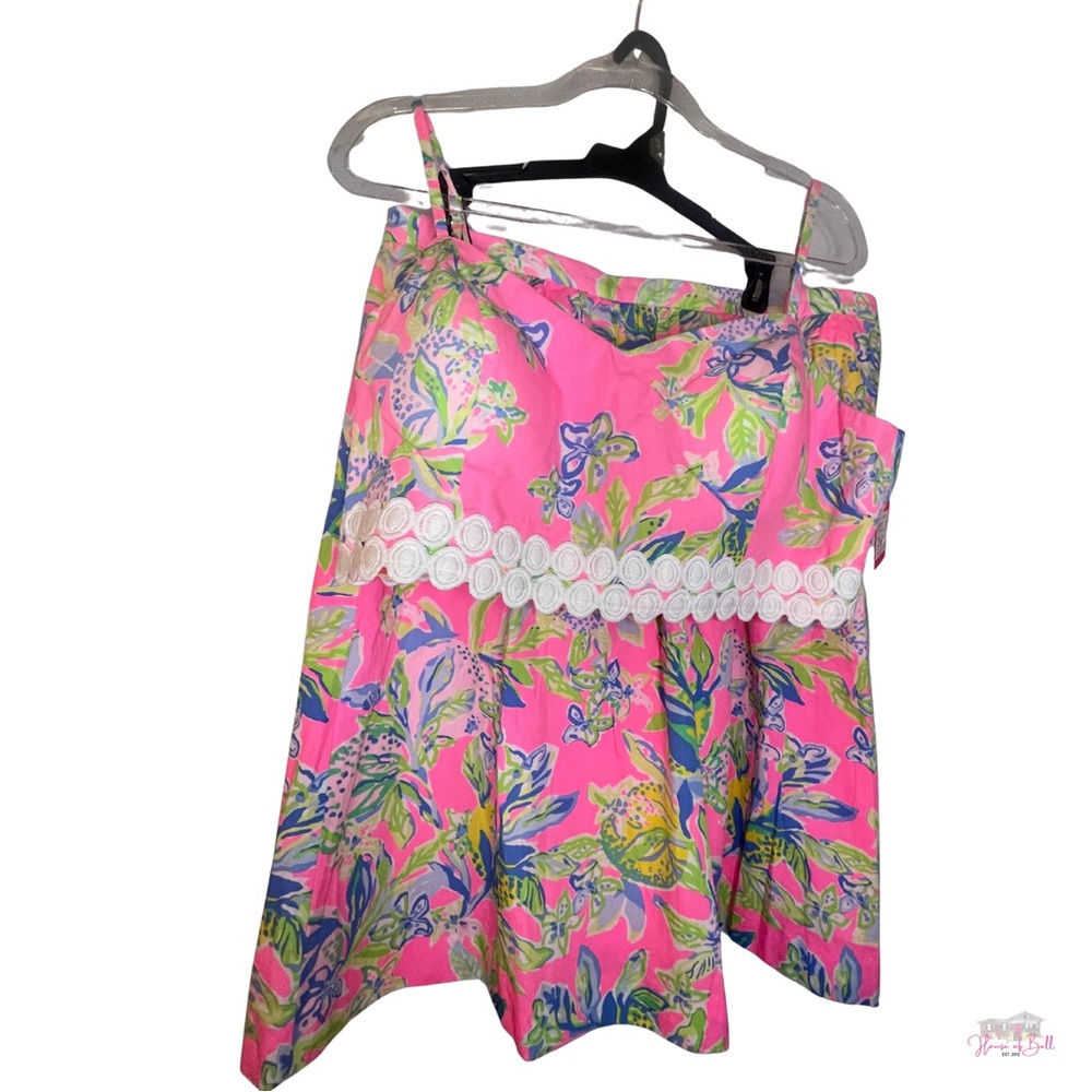 🍋 Lilly Pulitzer "Squeeze the Day" Crop Top & Skirt Set - Picture 3 of 4